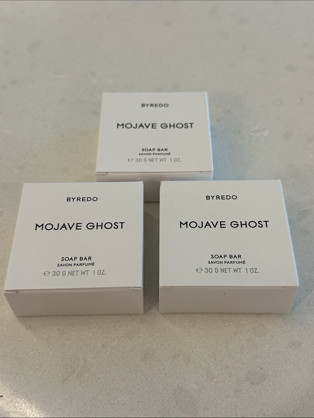 NEW Set of 3 - Byredo Mojave Ghost Soap Bars